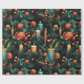 Traditionelles Weihnachtsdesign Geschenkpapier (Flach)