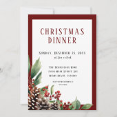 Traditionelles Weihnachtsessen Einladung (Vorderseite)