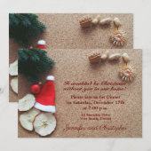 Traditionelles Weihnachtsessen Einladung (Vorne/Hinten)