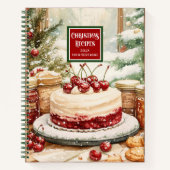 Traditionelles Weihnachtskochbuch für Familien Notizblock (Vorderseite)