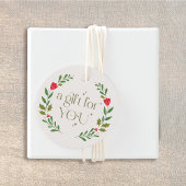 Traditionelles Weihnachtskreidegeschenk Geschenkanhänger