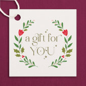 Traditionelles Weihnachtskreidegeschenk Geschenkanhänger