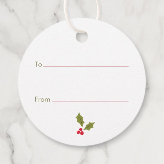 Traditionelles Weihnachtskreidegeschenk Geschenkanhänger (Rückseite)