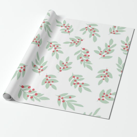 Traditionelles Weihnachtsmuster-Papier Geschenkpapier (Ungerollt)