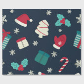 Traditionelles Weihnachtspapier Geschenkpapier (Flach)
