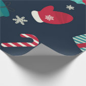 Traditionelles Weihnachtspapier Geschenkpapier (Ecke)