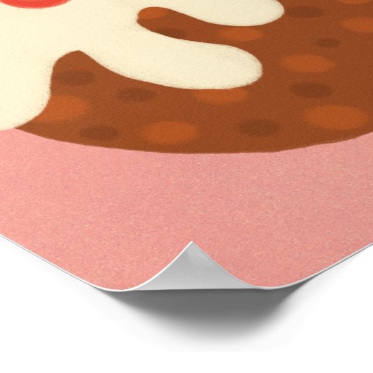 Traditionelles Weihnachtspudding-Poster Poster (Ecke)