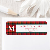 Traditionelles Weihnachtsrot und Grün Kariert (Insitu)