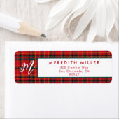 Traditionelles Weihnachtsrot und Grün Kariert (Insitu)