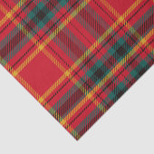 Traditionelles Weihnachtsrot und Grün Kariert Seidenpapier (Detail)