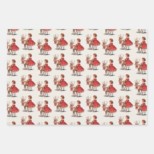 Traditionelles Weihnachtswrapping Papier (Vorderseite 2)