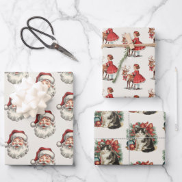 Traditionelles Weihnachtswrapping Papier