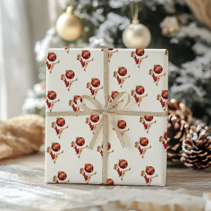 Traditionelles Weihnachtswrapping Papier Geschenkpapier