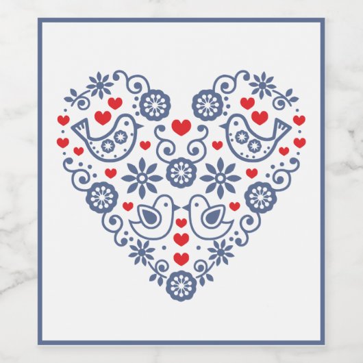 Traditionelles Weinetikett (Einzelnes Label)