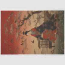 Traditionelles Woodblock Japan Women Portrait