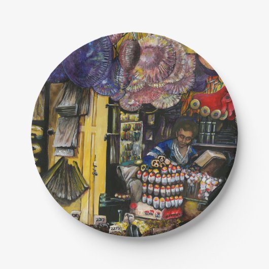 Traditionen des alten Handels, Jerusalem Pappteller (Vorderseite)