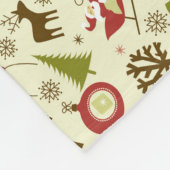 Traditionen des Weihnachtsurlaubs Fleecedecke (Ecke)
