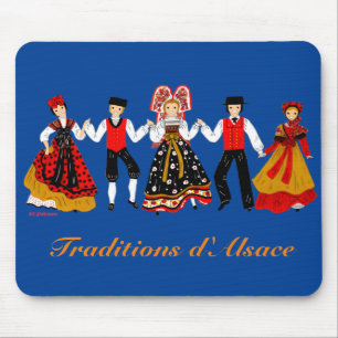 Traditionen im Elsass, Frankreich Mousepad
