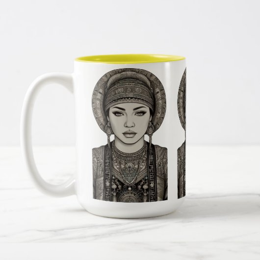 Traditionsbereiche Zweifarbige Tasse (Links)
