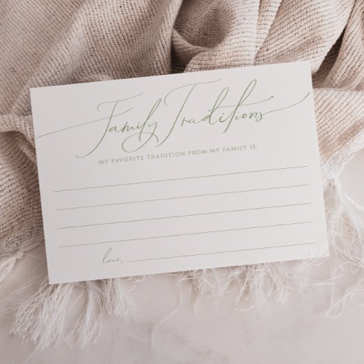 Traditionskarte der grünen Weibchen Dankeskarte