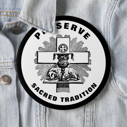 TRADITIONSLATIN-MASSENKATHOLIK BUTTON (Beispiel)