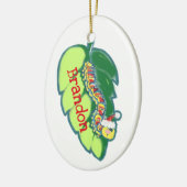 Traditionstag der benutzerdefinierten Weihnachtsze Keramik Ornament (Links)