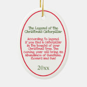 Traditionstag der benutzerdefinierten Weihnachtsze Keramik Ornament (Hinten)