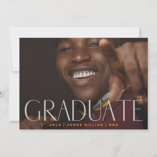 TRADUATE Custom Modern Uni Foto Ankündigung (Vorderseite)