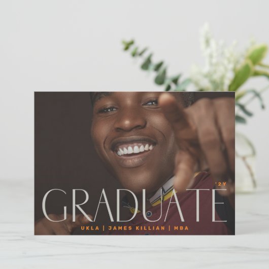 TRADUATE Custom Modern Uni Foto Ankündigung (Stehend Vorderseite)