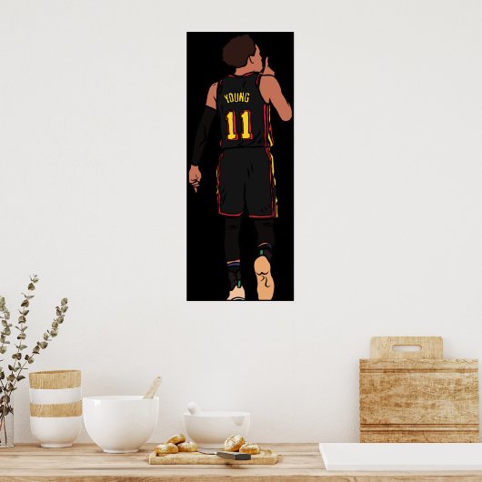 Trae Young Silences The Garden Poster (Küche)