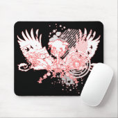 traf Baum. rot & weiß. Mousepad (Mit Mouse)