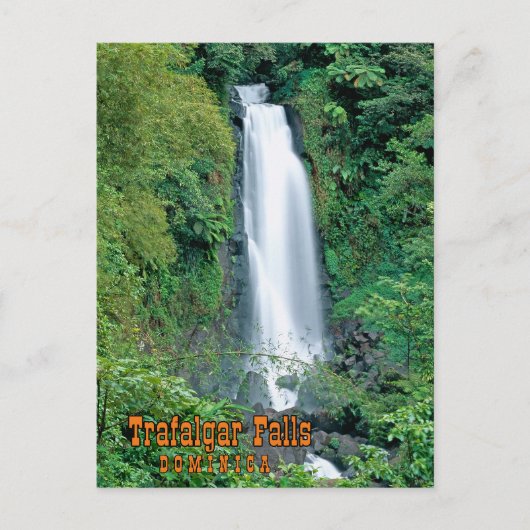 Trafalgar Fall Dominica Postkarte (Vorderseite)