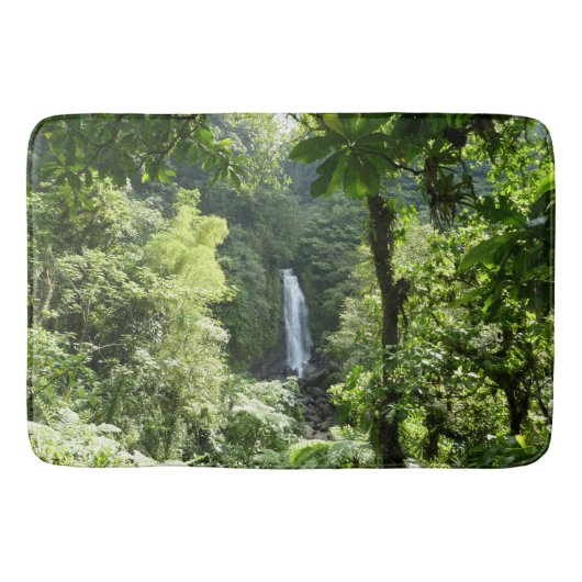 Trafalgar Falls Tropical Rainforest Fotografie Badematte (Vorderseite)