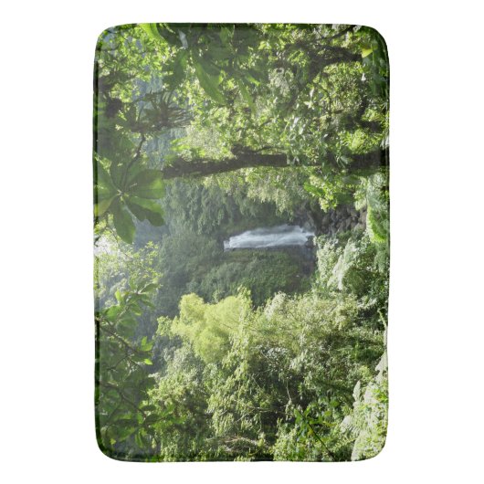 Trafalgar Falls Tropical Rainforest Fotografie Badematte (Vorderseite Vertikal)
