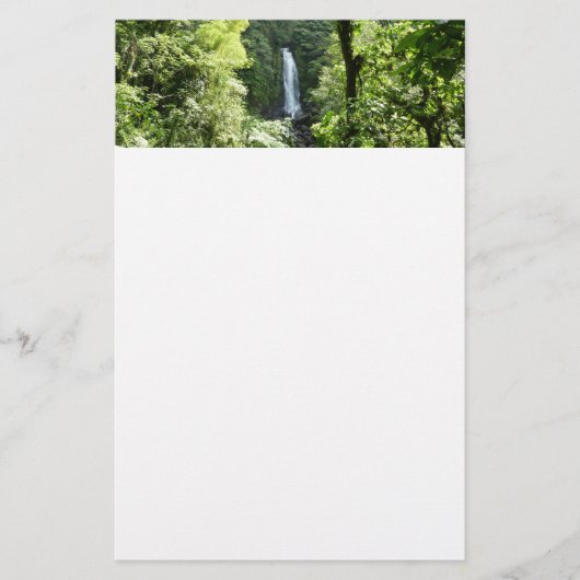 Trafalgar Falls Tropical Rainforest Fotografie Briefpapier (Vorderseite)