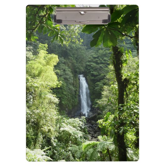 Trafalgar Falls Tropical Rainforest Fotografie Klemmbrett (Vorderseite)
