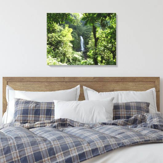 Trafalgar Falls Tropical Rainforest Fotografie Leinwanddruck (Insitu (Schlafzimmer))