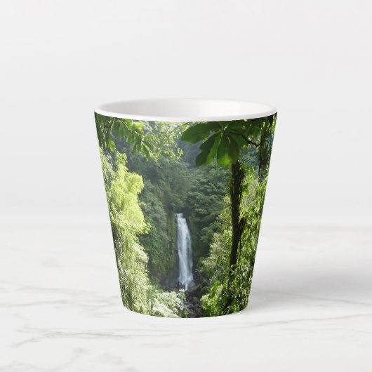 Trafalgar Falls Tropical Rainforest Fotografie Milchtasse (Vorderseite)