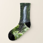 Trafalgar Falls Tropical Rainforest Fotografie Socken (Links - Außen)