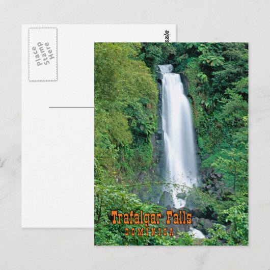 Trafalgar fällt postkarte (Vorne/Hinten)