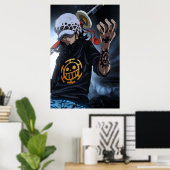 Trafalgar-Law-Zimmer Poster (Heimbüro)
