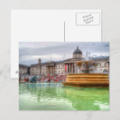 Trafalgar-Platz Postkarte (Vorne/Hinten)