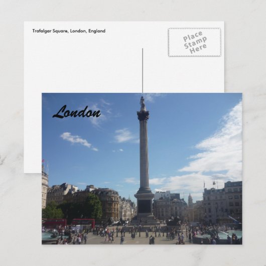 Trafalgar Postkarte (Vorne/Hinten)