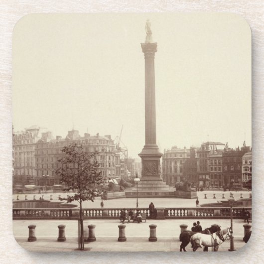 Trafalgar Quadrat, London (Sepia-Foto) Getränkeuntersetzer (Vorderseite)