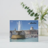 Trafalgar-Springbrunnen Postkarte (Stehend Vorderseite)