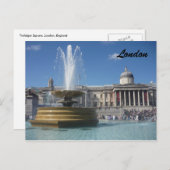 Trafalgar-Springbrunnen Postkarte (Vorne/Hinten)