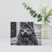 Trafalgar Square Bronze Lion Postkarte (Stehend Vorderseite)