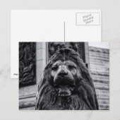 Trafalgar Square Bronze Lion Postkarte (Vorne/Hinten)