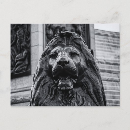 Trafalgar Square Bronze Lion Postkarte (Vorderseite)