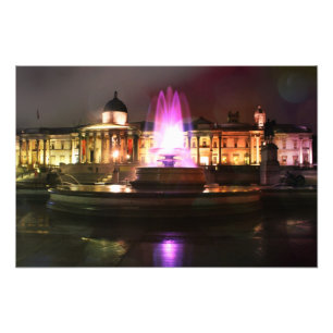 Trafalgar Square Fotain Fotodruck